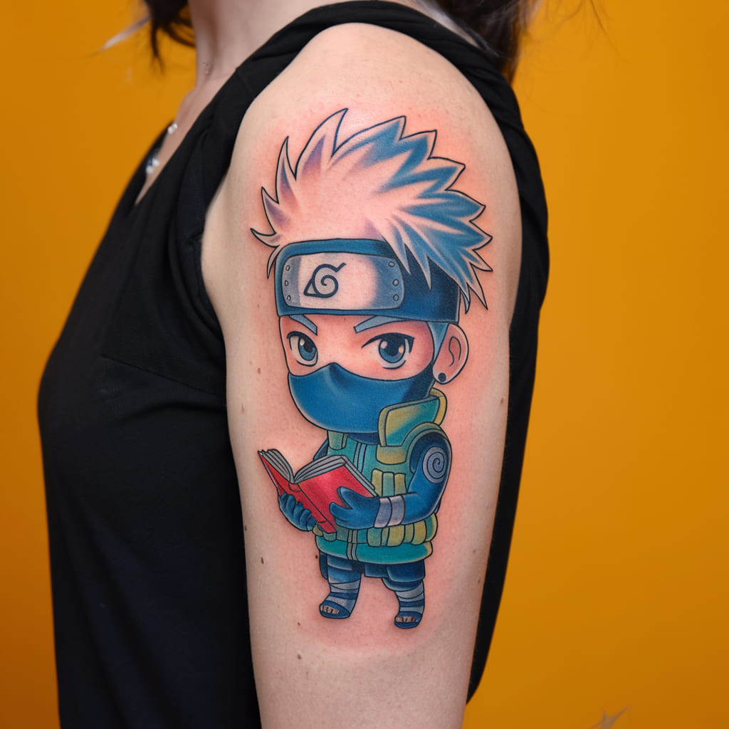 Chibi Kakashi with Book