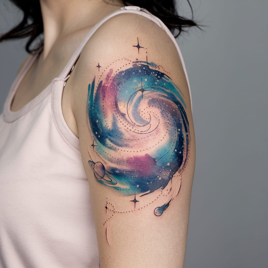 Ethereal Galaxy Swirl