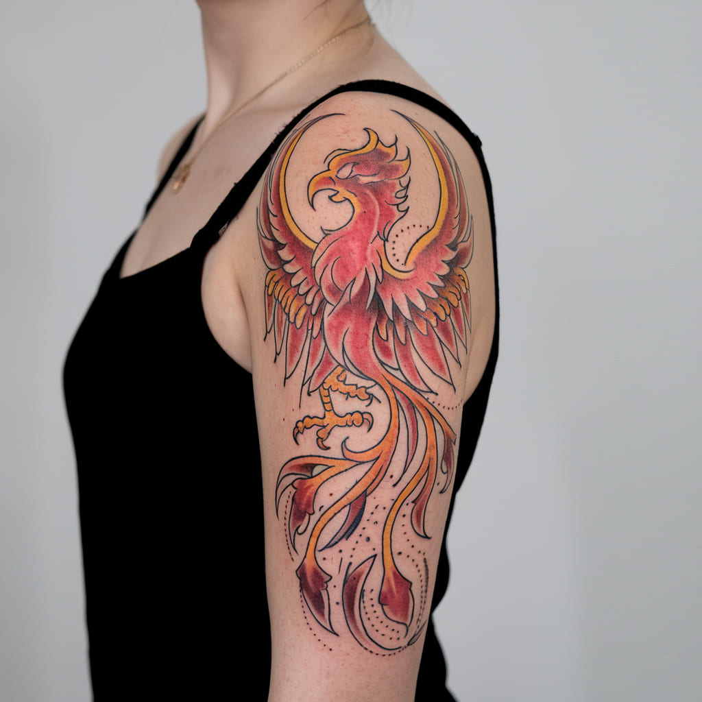 Fiery Phoenix Sleeve