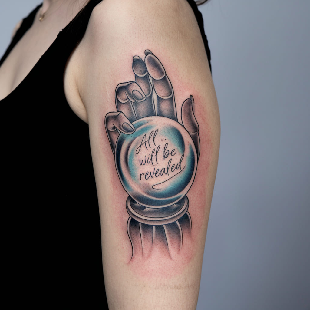 Ghostly Hand with a Crystal Ball