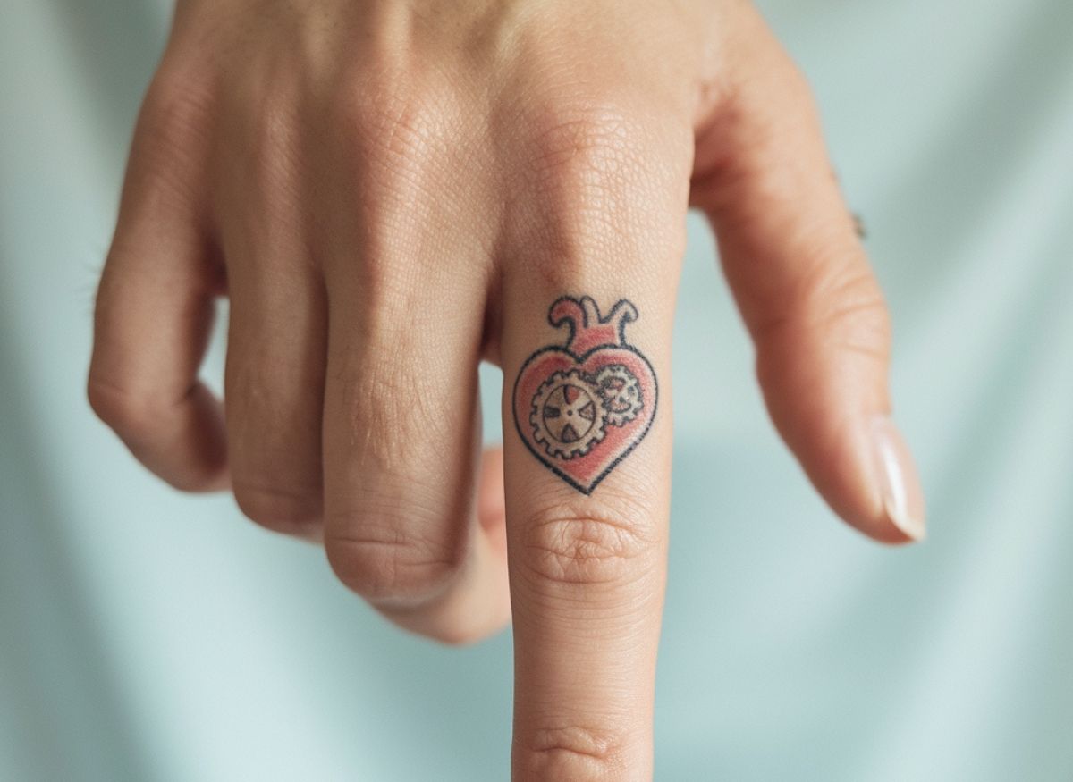 16 Heart Finger Tattoo Ideas With Very Deep Meanings for Women