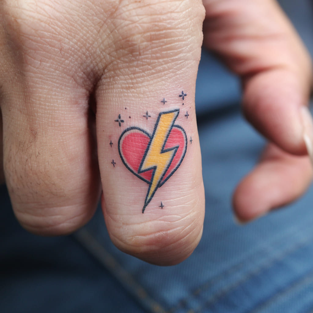 Heart with Lightning Bolt