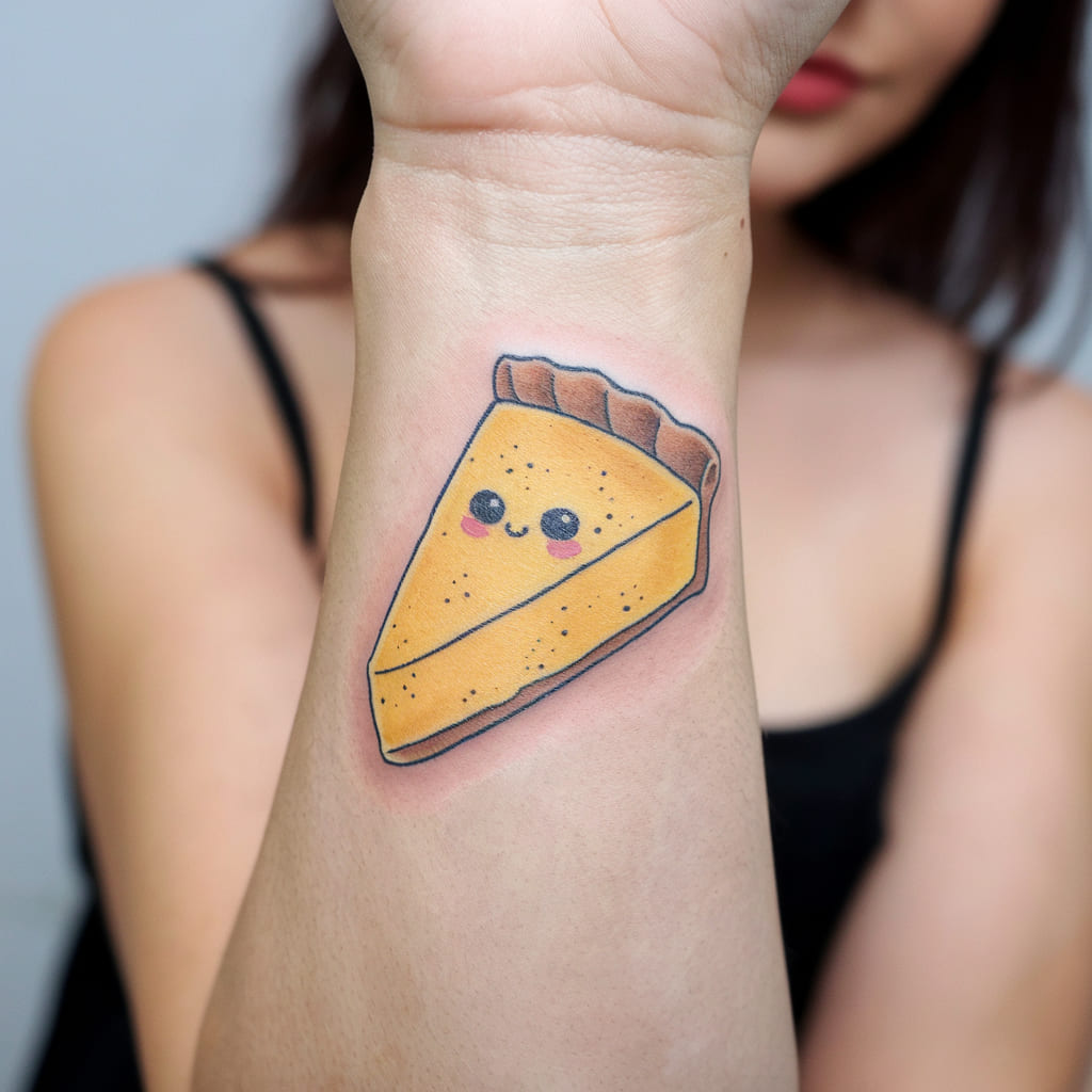 Lemon Pie Slice on the Wrist