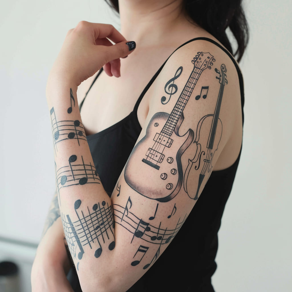 Music Notes and Instruments