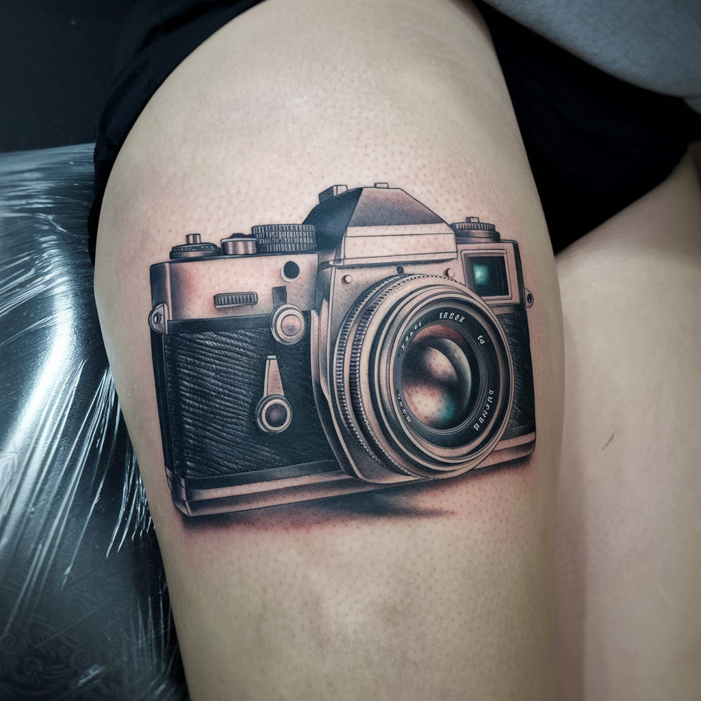 Realistic Camera on the Thigh