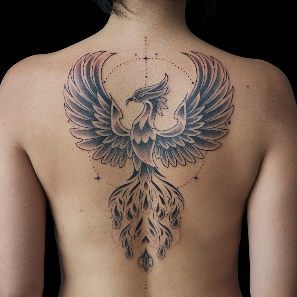 Rising Phoenix Back Piece