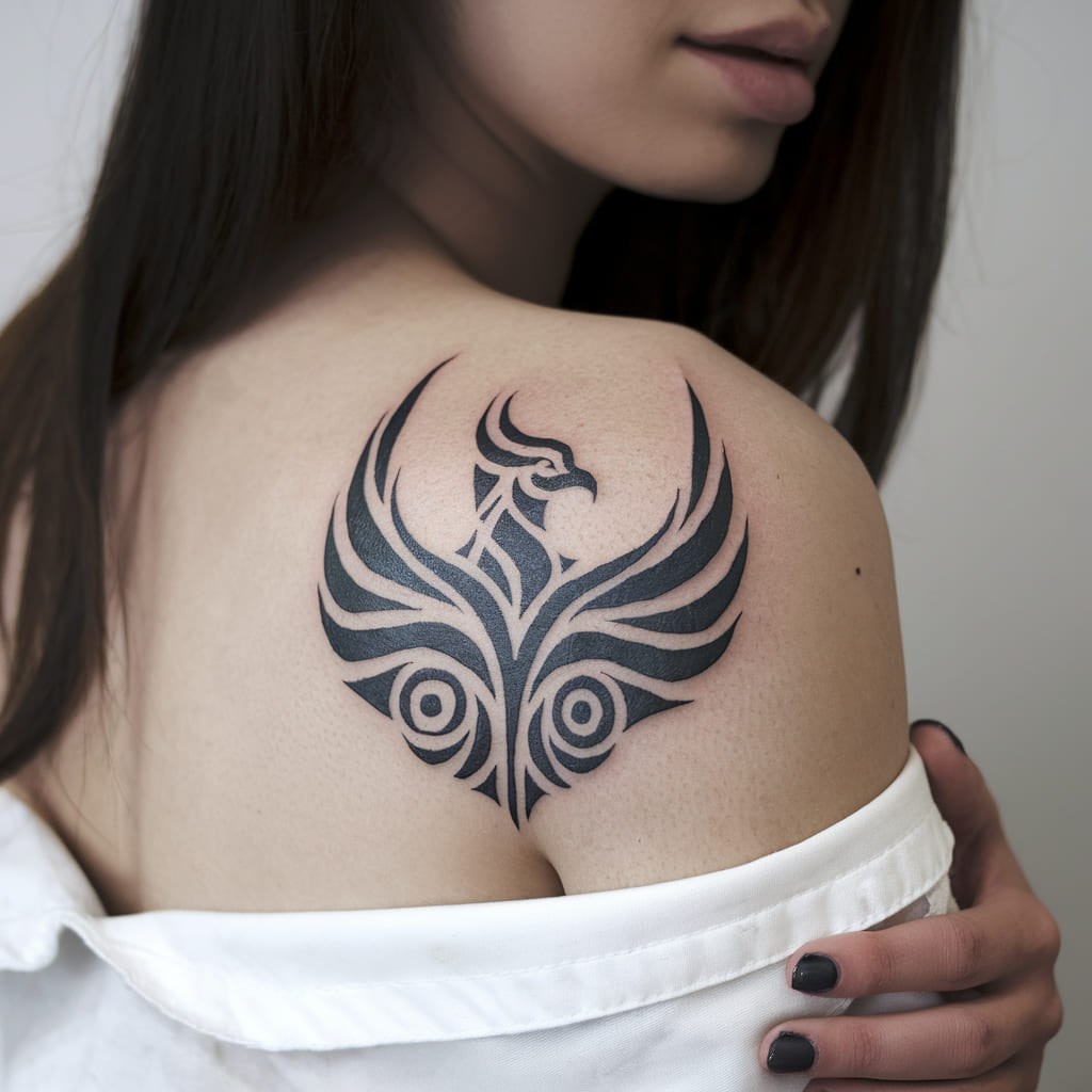 Tribal Phoenix Design