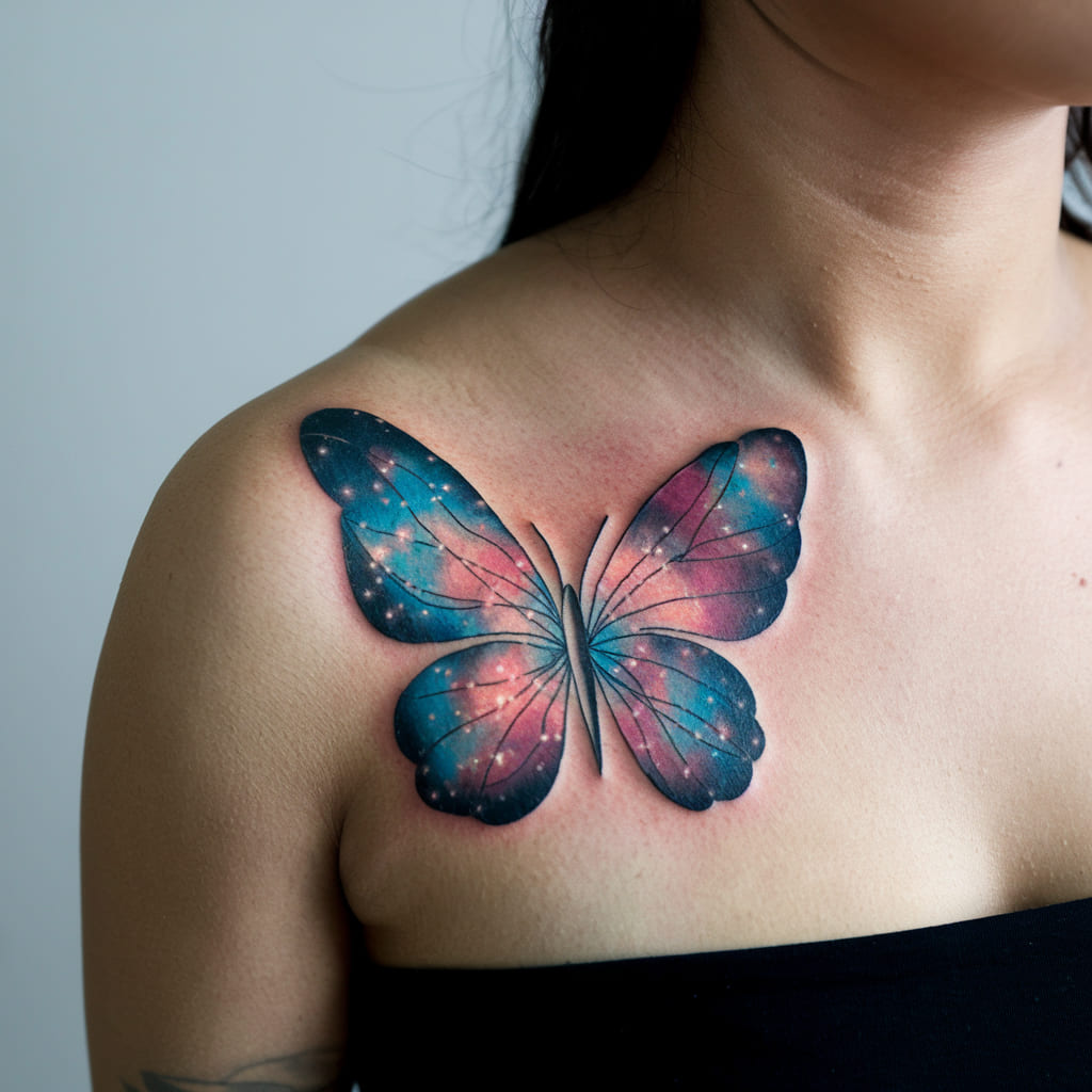 Abstract Butterfly Galaxy