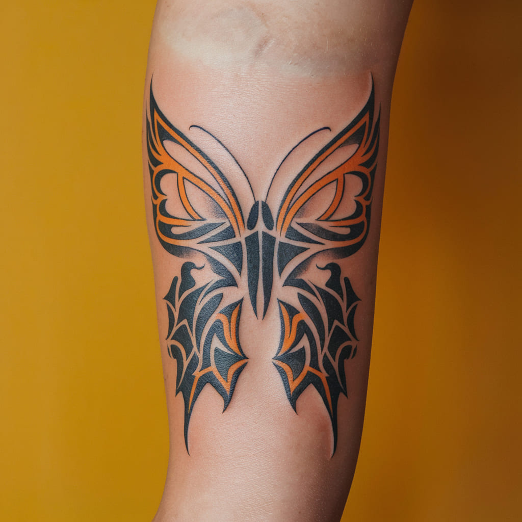 Abstract Tribal Butterfly