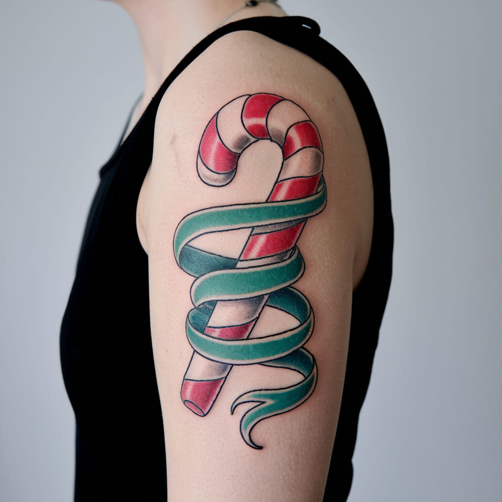 Candycane and Ribbon Twist