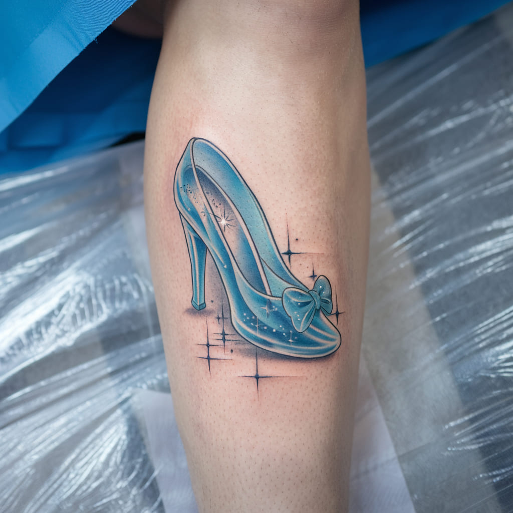 Cinderella Glass Slipper Tattoo