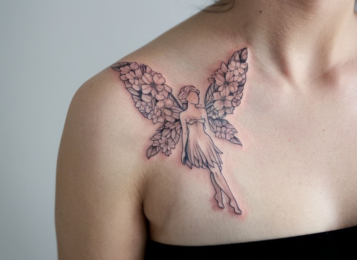20 Magical Floral Fairy Tattoo Ideas To Celebrate Nature and Magic