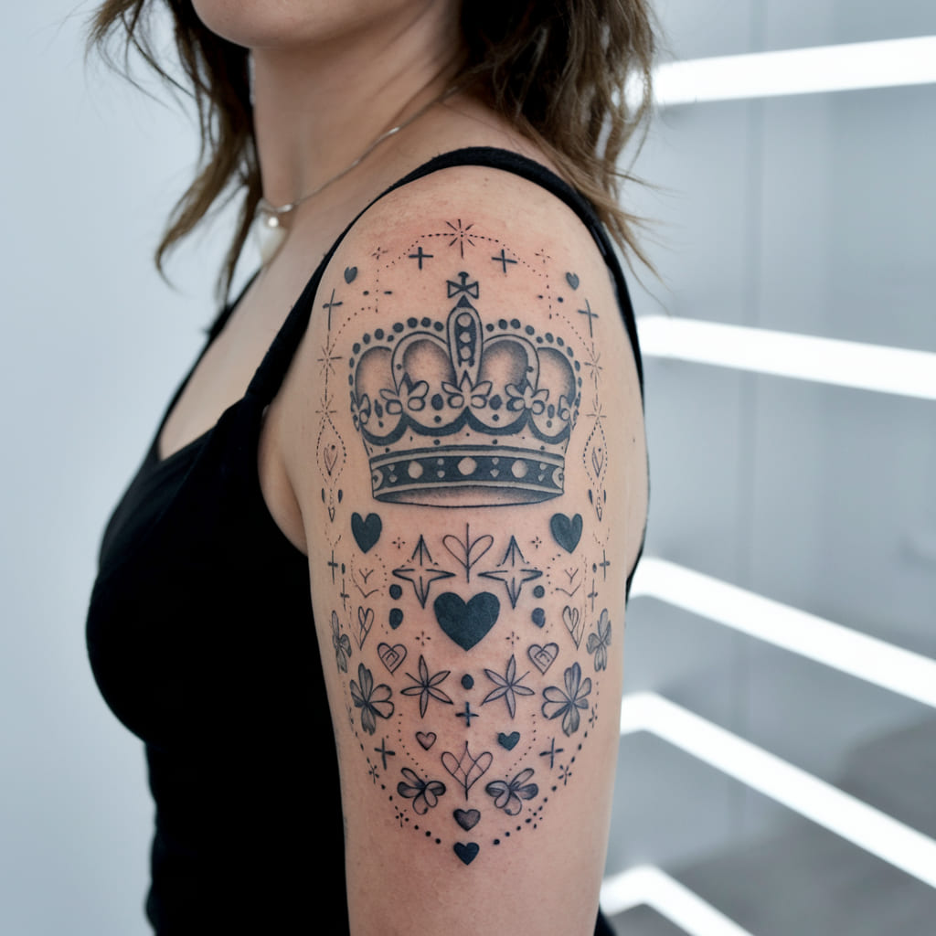 Family Crown Tattoo