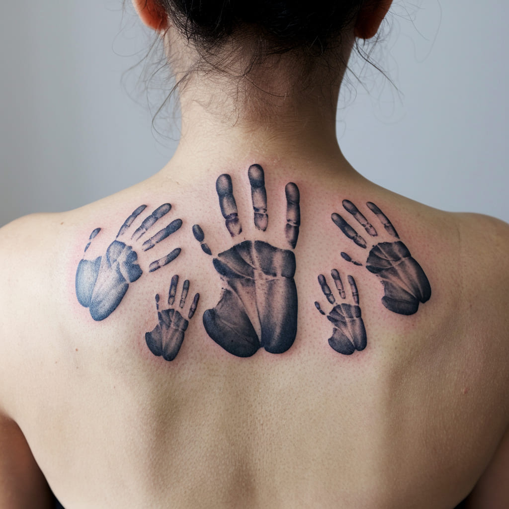 Family Handprints Tattoo