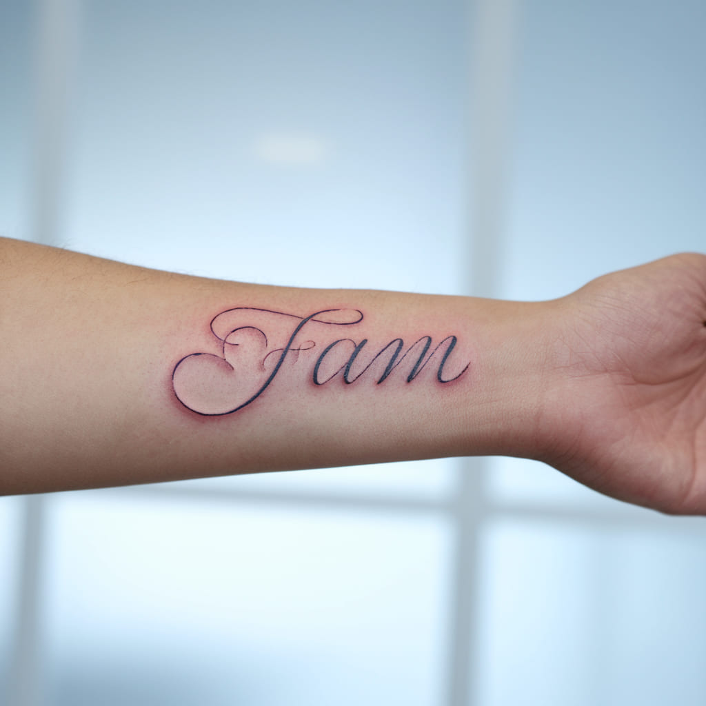 Family Initials Tattoo