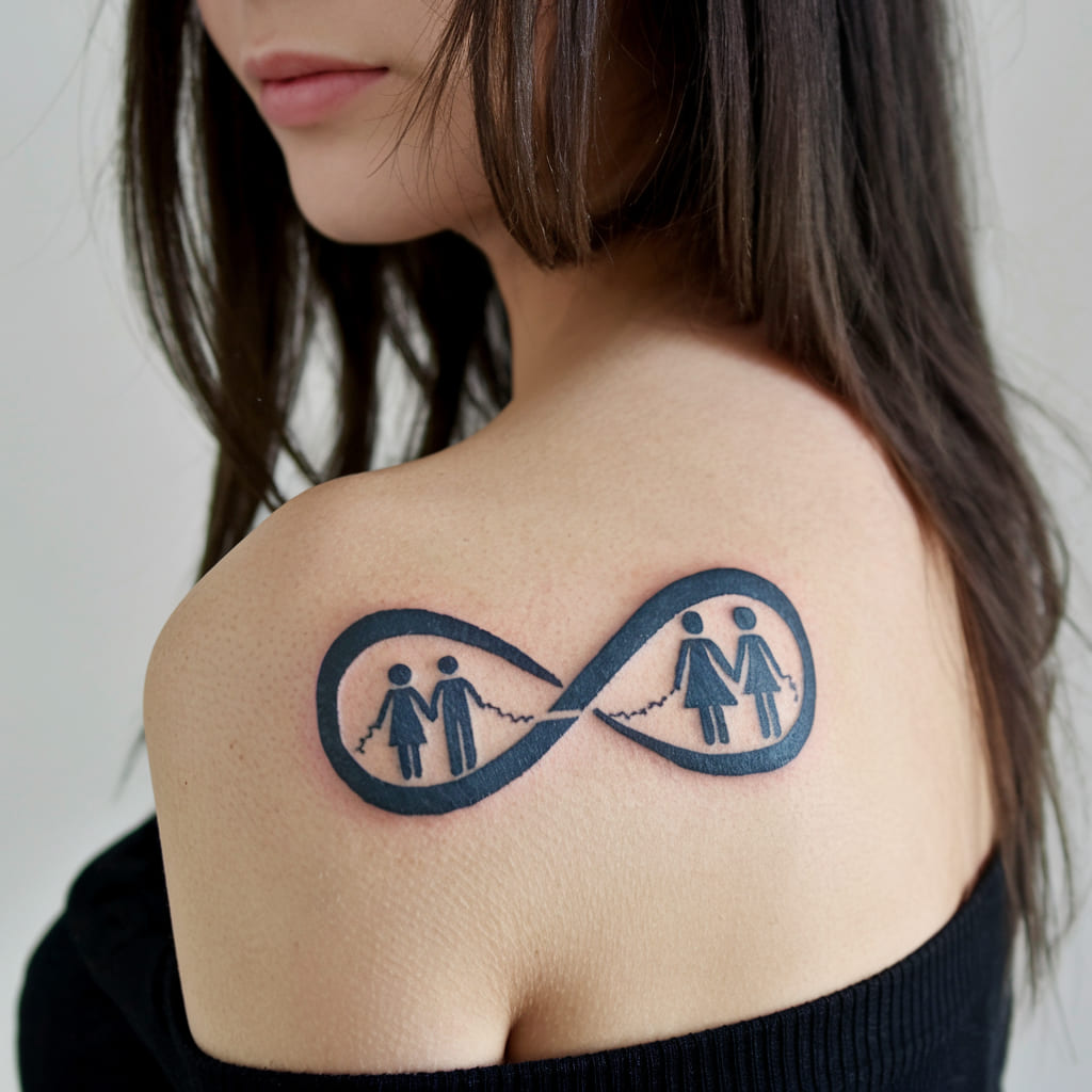 Infinity Symbol Family Tattoo