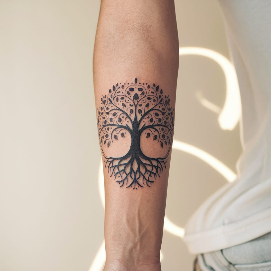 Intricate Tree of Life Tattoo