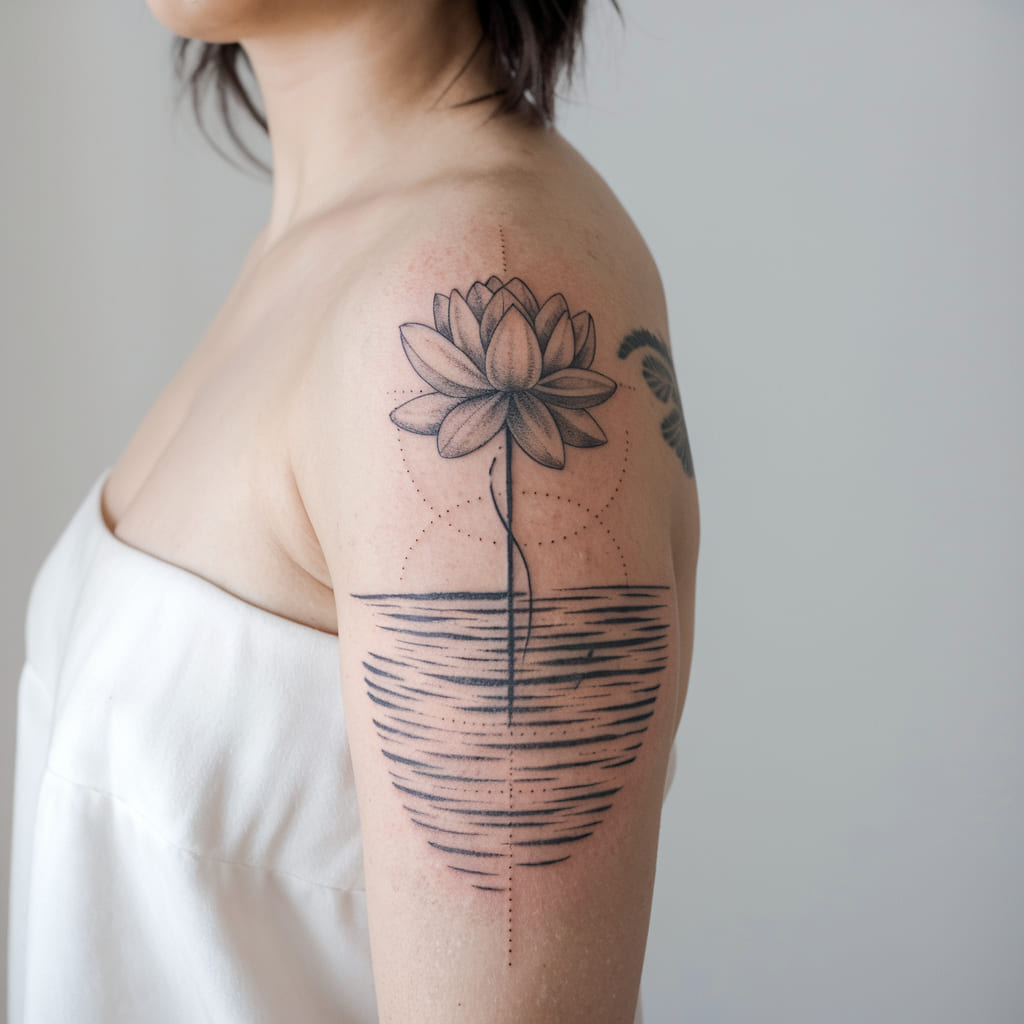 Lotus Flower Rising