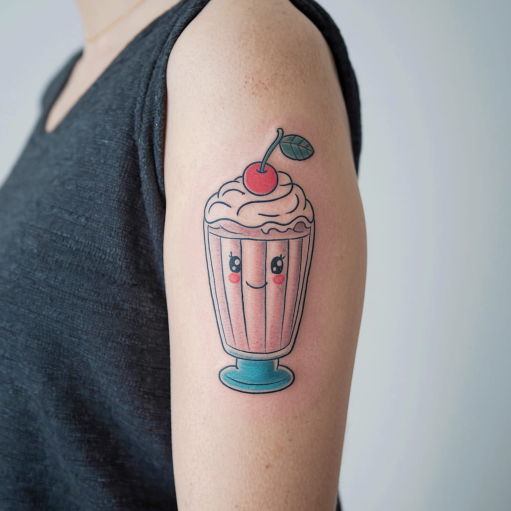 Milkshake with a Cherry