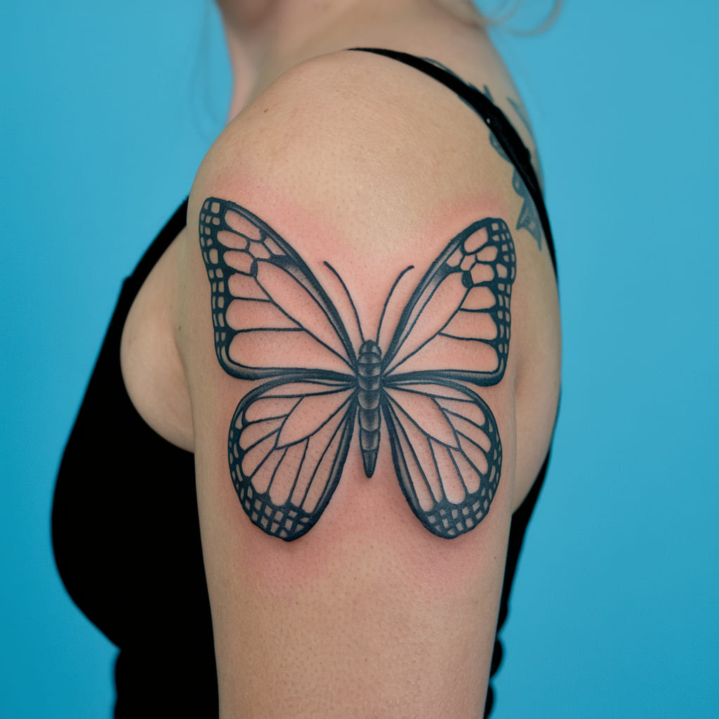 Negative Space Butterfly