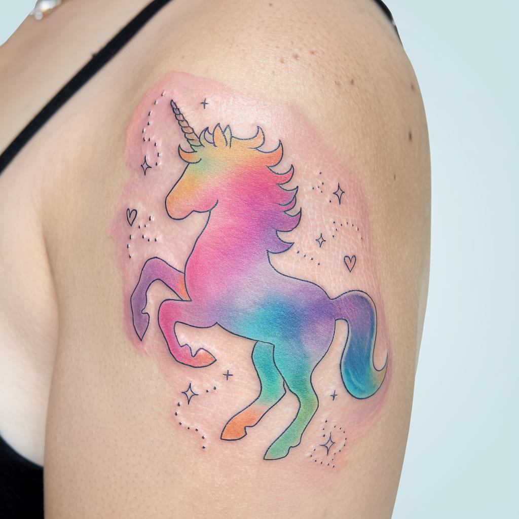 Pastel Watercolor Unicorn