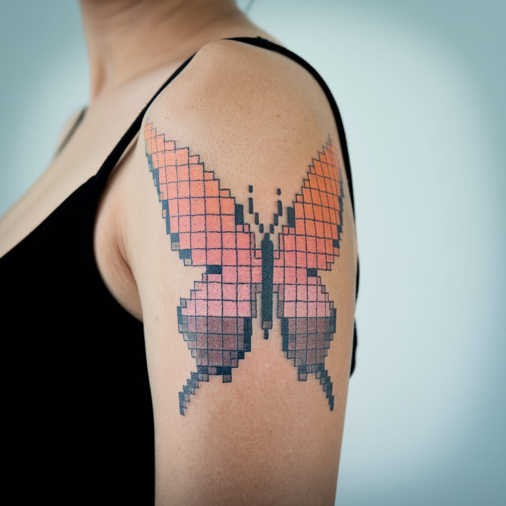 Pixelated Butterfly