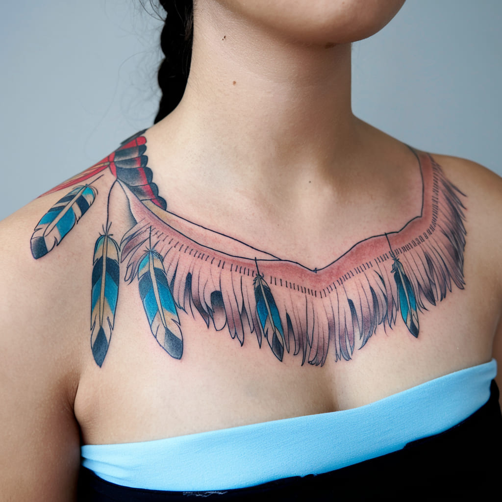 Pocahontas Feather Tattoo