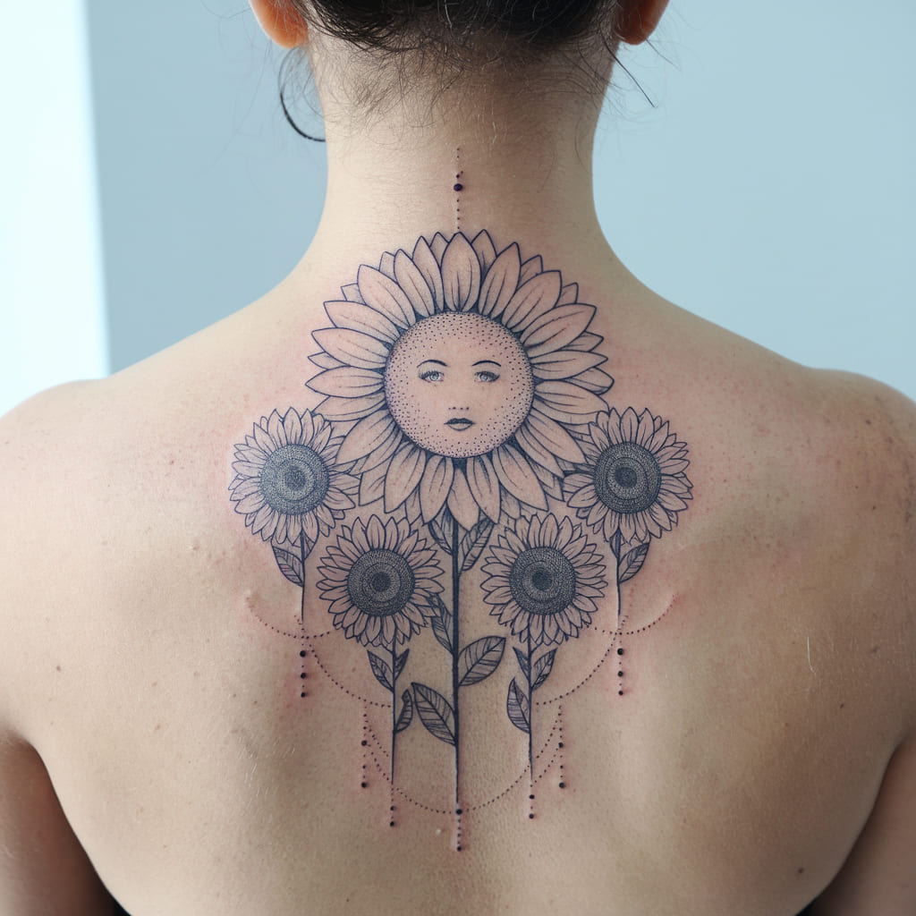 Sunflower Family Tattoo