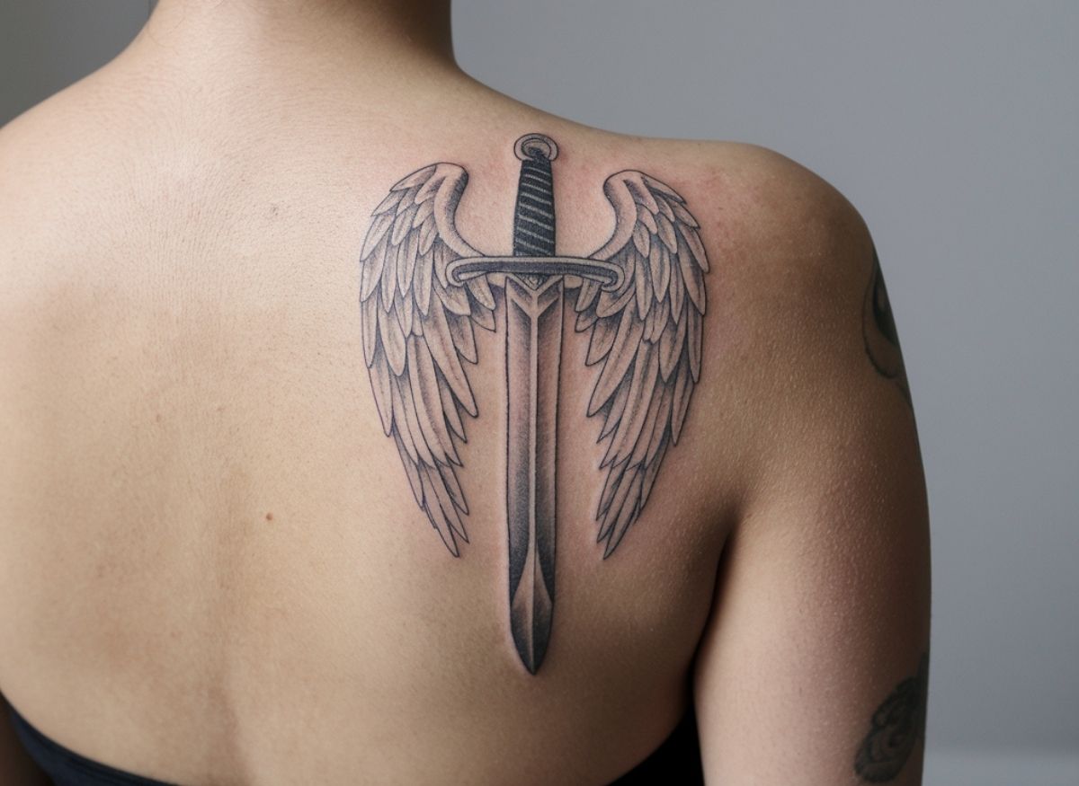 23 Fierce, Feminine, and Fabulous Sword Tattoos For Wow Effect