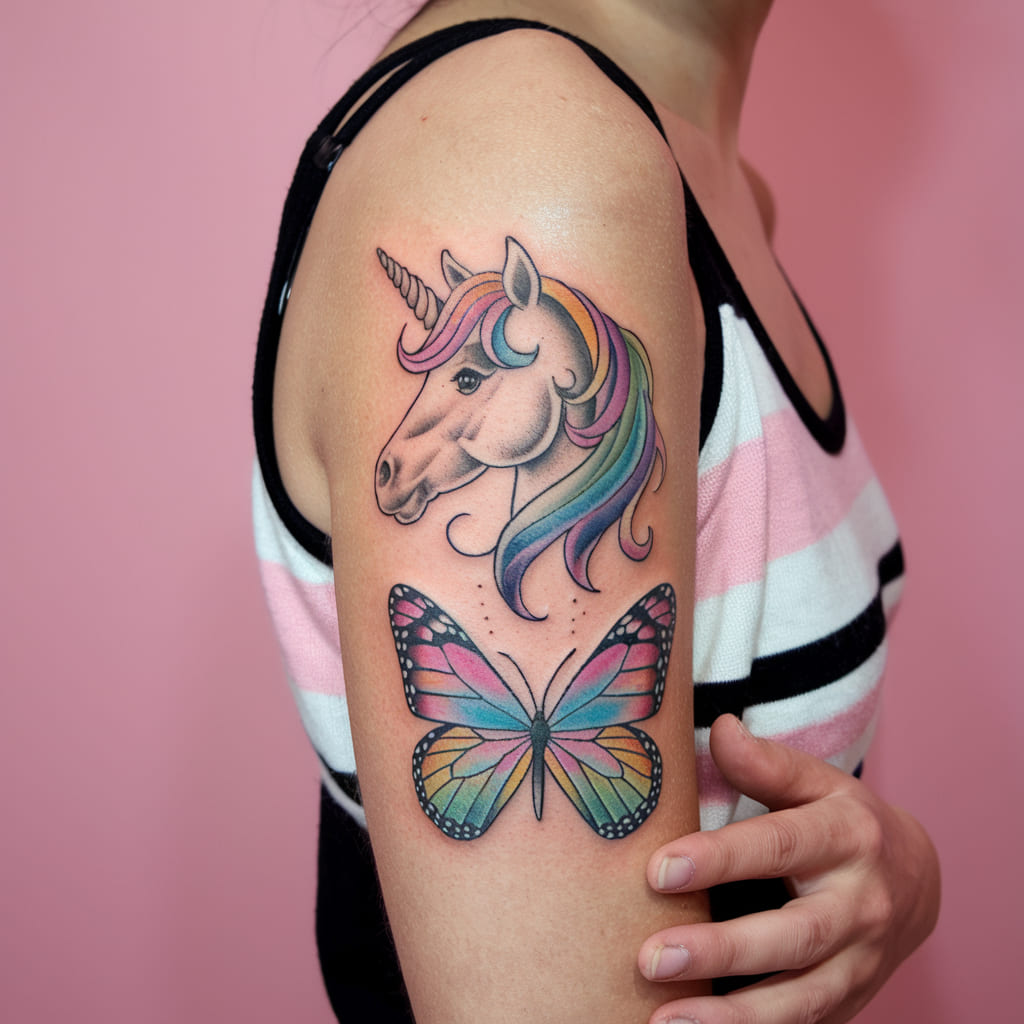 Unicorn and Butterfly