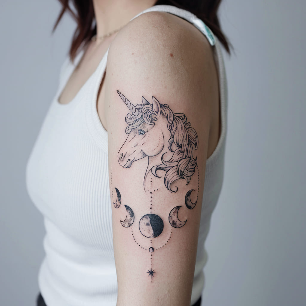 Unicorn and Moon Phases