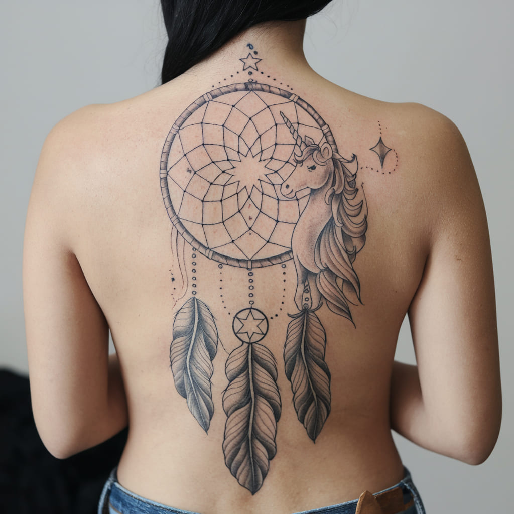 Unicorn with Dreamcatcher